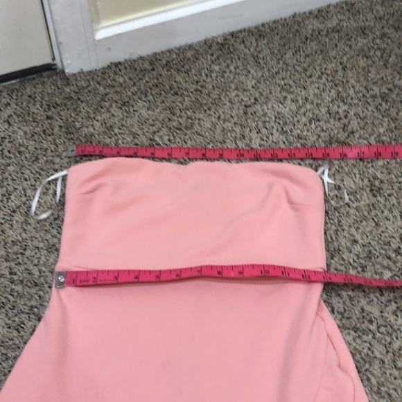 Lulus After Hours Maxi Dress Size Small Pastel Blush Pink Ruffle Strapless Gown - Picture 8 of 10